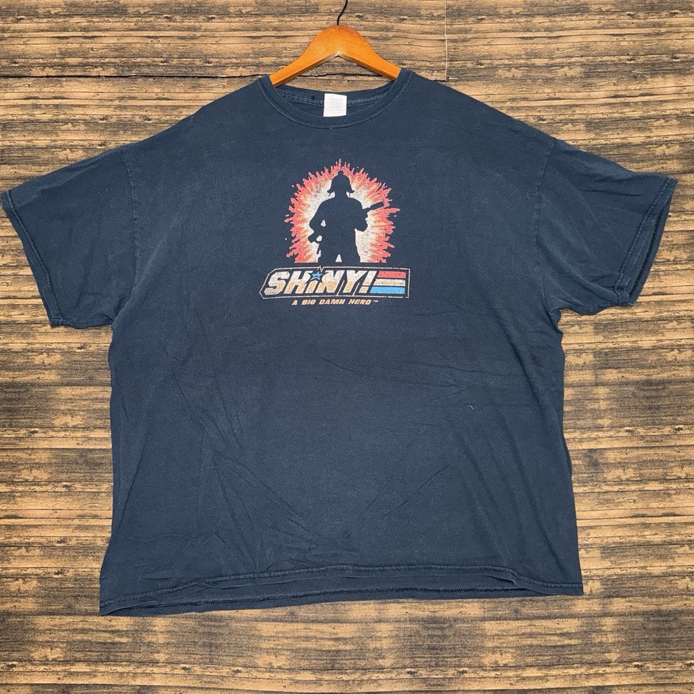 Gildan T Shirt Mens 2XL Black G.I. Joe Firefly Shiny Big Damn Hero Tee